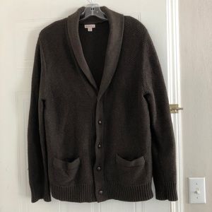 Men’s Merona Cardigan Size Large Color Brown